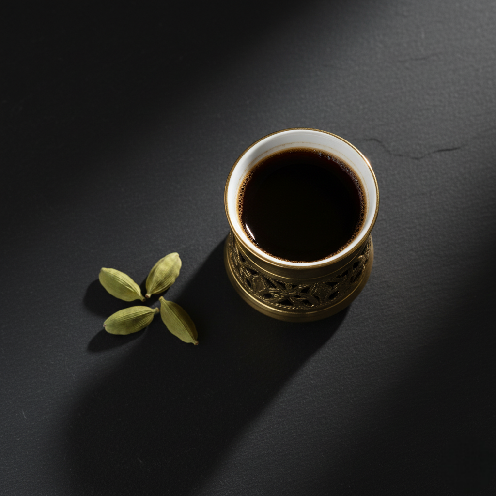 Arabic coffee and cardamom